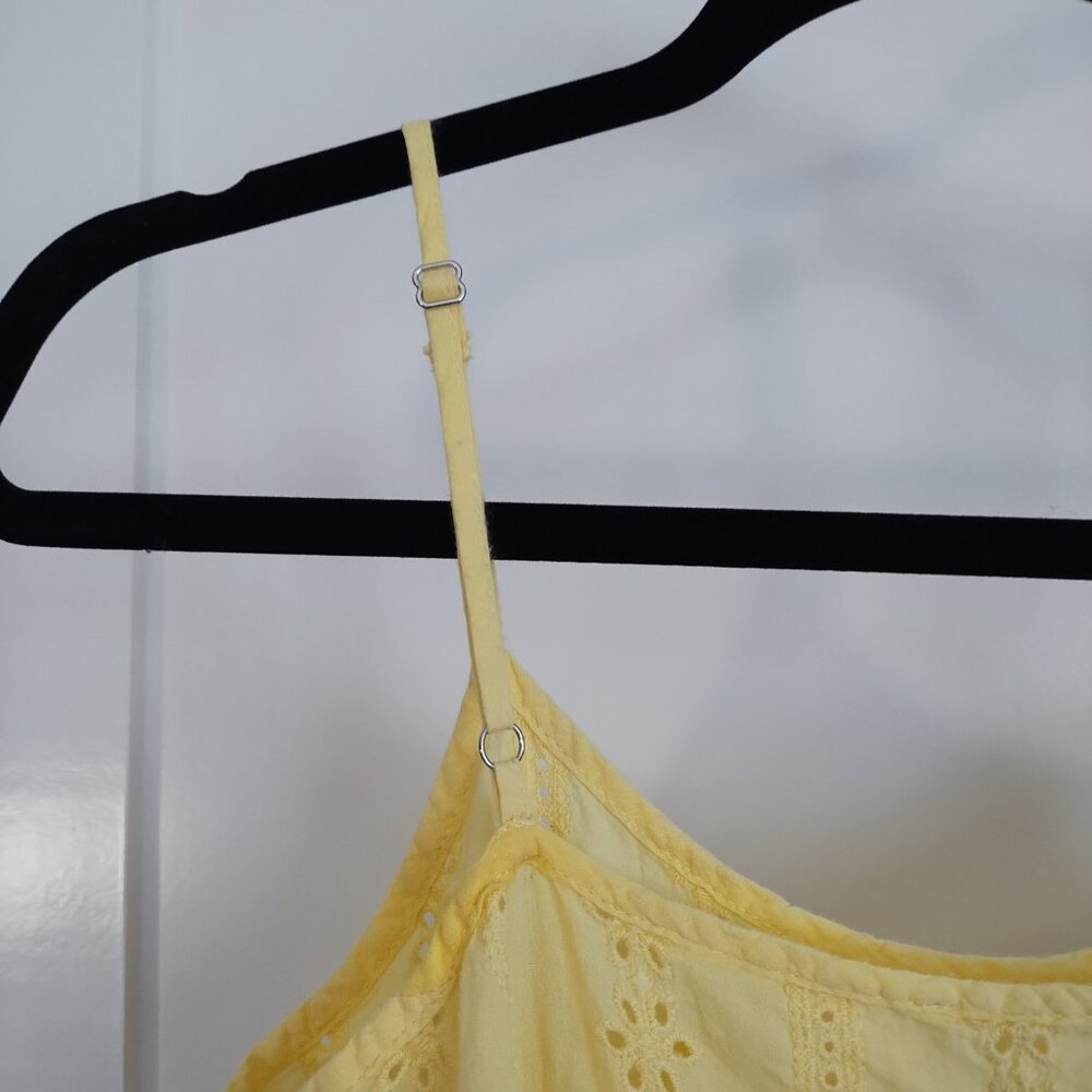 Anthropologie Label of Love Yellow Sundress Eyelet Detail | Size S-M - Picture 3 of 14